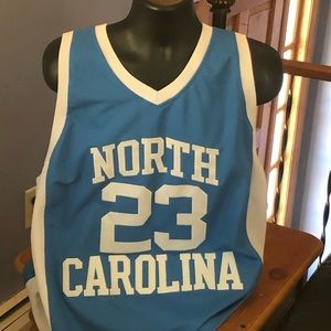 Michael Jordan throw back North Carolina jersey